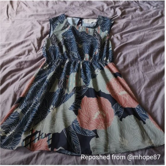 Floral Pink Martini dress, M - Picture 9 of 13